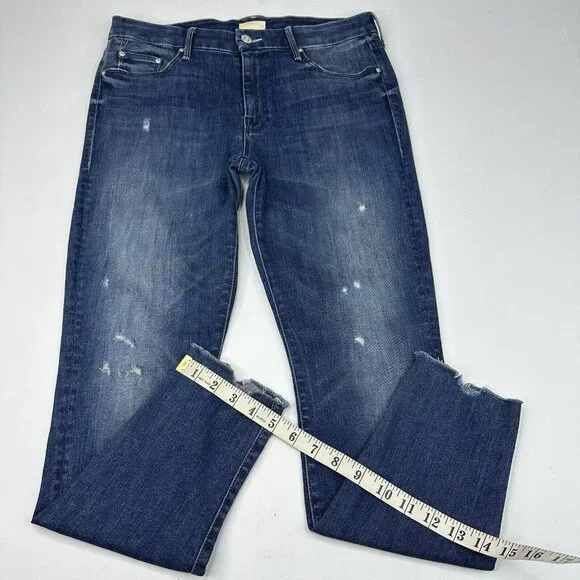 Mother Women's The Looker Ankle Chew Breaking The Law Designer Jeans‎ W30-31/L27